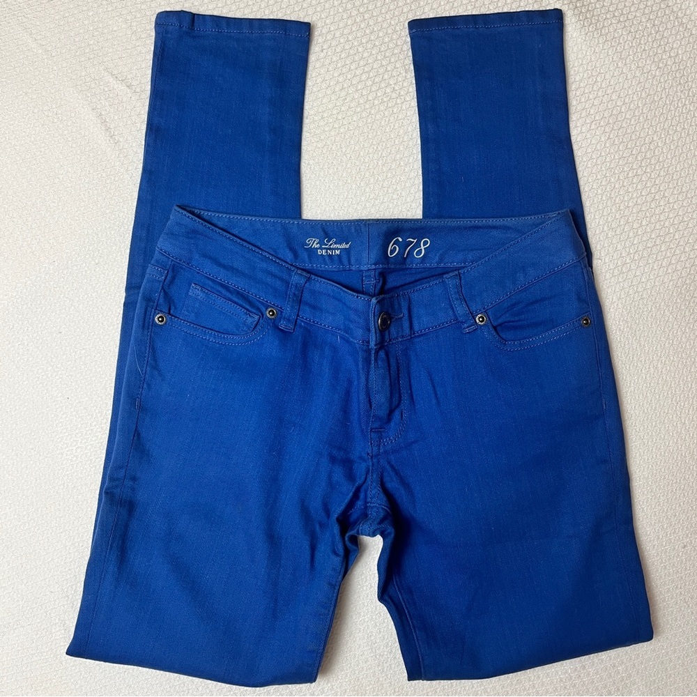 THE LIMITED 678 Denim Garment Dyed Jeans in Dark Cerulean Size 2